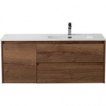 База под раковину подвесная BELBAGNO KRAFT-1000-2C-1A-SO-RT-R с двумя выкатными ящиками и одной распашной дверцей, правосторонняя, Rovere Tabacco, 1000x460x500 База под раковину подвесная BELBAGNO KRAFT-1000-2C-1A-SO-RT-R с двумя выкатными ящиками и одной распашной дверцей, правосторонняя, Rovere Tabacco, 1000x460x500