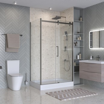 Душевой уголок BELBAGNO MARINO-2-AH-1-150/100-C-GM