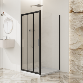 Душевой уголок BELBAGNO UNO-195-AHF-31-120/80-C-NERO